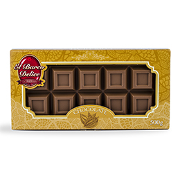 TABLETÓN DE CHOCOLATE CON LECHE 500G. Chocolates