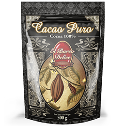 BOTE DE CACAO EN POLVO PURO 100%. Cacaos en Polvo
