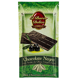 CHOCOLATE NEGRO 70% CACAO, CON ACEITE DE OLIVA VIRGEN EXTRA. Chocolates