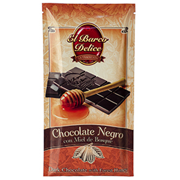 CHOCOLATE NEGRO 70% CACAO,  CON MIEL. Chocolates